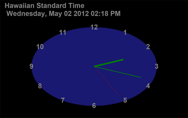 Screen Shot Clock Screen Saver