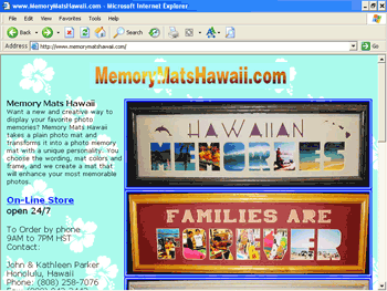 Memory Mats Hawaii